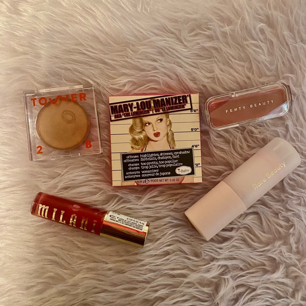 Makeup Bundle (feat. tower 28, Milani, Fenty, Rare, theBalm Cosmetics, etc.)